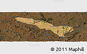 Satellite Panoramic Map of Fazenda Nova, darken