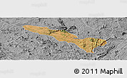 Satellite Panoramic Map of Fazenda Nova, desaturated
