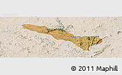 Satellite Panoramic Map of Fazenda Nova, lighten