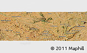 Satellite Panoramic Map of Fazenda Nova