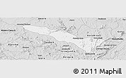 Silver Style Panoramic Map of Fazenda Nova