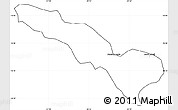 Blank Simple Map of Fazenda Nova, cropped outside