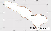 Classic Style Simple Map of Fazenda Nova, cropped outside