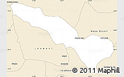 Classic Style Simple Map of Fazenda Nova