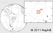Blank Location Map of Goiania