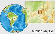 Physical Location Map of Goiania