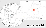 Blank Location Map of Itaberai