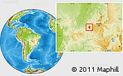 Physical Location Map of Itaberai