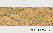 Satellite Panoramic Map of Itaberai