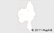 Classic Style Simple Map of Itaberai, cropped outside