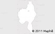 Silver Style Simple Map of Itaberai, cropped outside