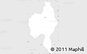 Silver Style Simple Map of Itaberai