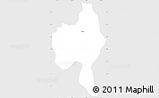 Silver Style Simple Map of Itaberai, single color outside