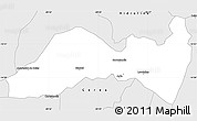 Silver Style Simple Map of Itapaci