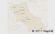 Shaded Relief 3D Map of Jatai, lighten