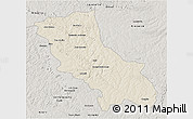 Shaded Relief 3D Map of Jatai, semi-desaturated