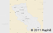 Classic Style Map of Jatai, single color outside