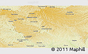 Physical Panoramic Map of Jatai