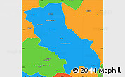 Political Simple Map of Jatai