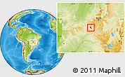 Physical Location Map of Mairipotaba