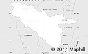 Silver Style Simple Map of Mara Rosa