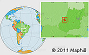 Political Location Map of Montes Claros G