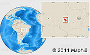 Shaded Relief Location Map of Montes Claros G