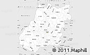 Silver Style Simple Map of Goias