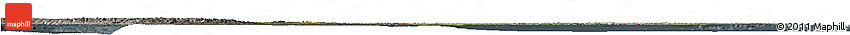 Satellite Horizon Map of Brazil, darken, semi-desaturated