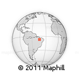 Outline Map of Maranhao/piaui