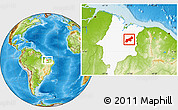 Physical Location Map of Codo, highlighted parent region