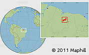 Savanna Style Location Map of Codo