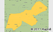 Savanna Style Simple Map of Codo