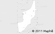 Silver Style Simple Map of Pinheiro