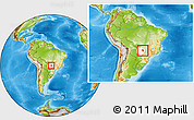 Physical Location Map of A. Clara, highlighted parent region, within the entire country