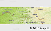 Physical Panoramic Map of Antonio Joao