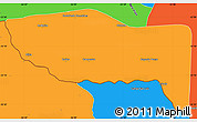 Political Simple Map of Antonio Joao
