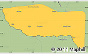 Savanna Style Simple Map of Antonio Joao