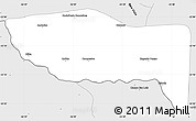 Silver Style Simple Map of Antonio Joao