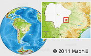 Physical Location Map of Bataguassu, highlighted parent region