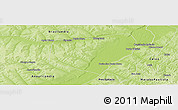 Physical Panoramic Map of Bataguassu