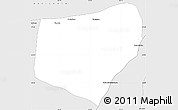 Silver Style Simple Map of Bataguassu