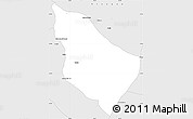 Silver Style Simple Map of Guia Lopes de La