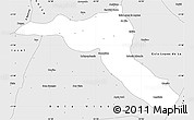 Silver Style Simple Map of Jardim