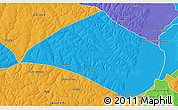 Political 3D Map of Navirai