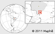 Blank Location Map of Navirai, highlighted parent region