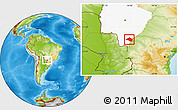 Physical Location Map of Navirai, highlighted parent region