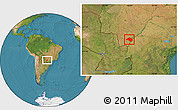 Satellite Location Map of Navirai