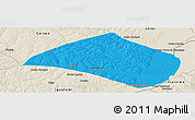 Political Panoramic Map of Navirai, shaded relief outside