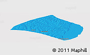 Political Panoramic Map of Navirai, single color outside